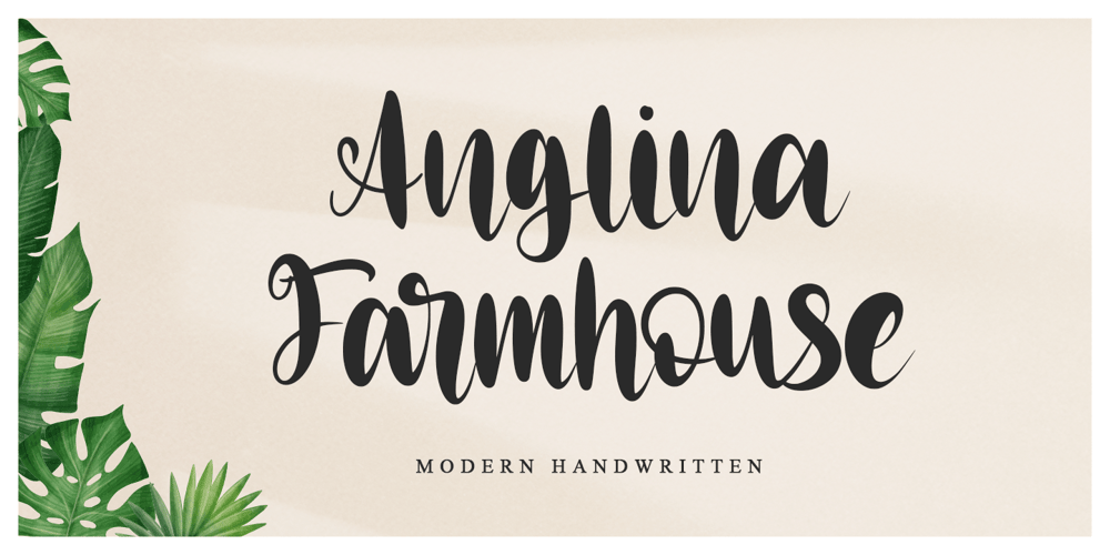 Anglina Farmhouse font