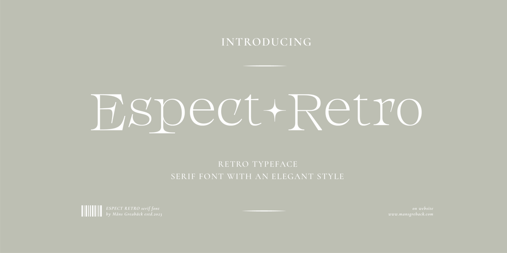Espect Retro font