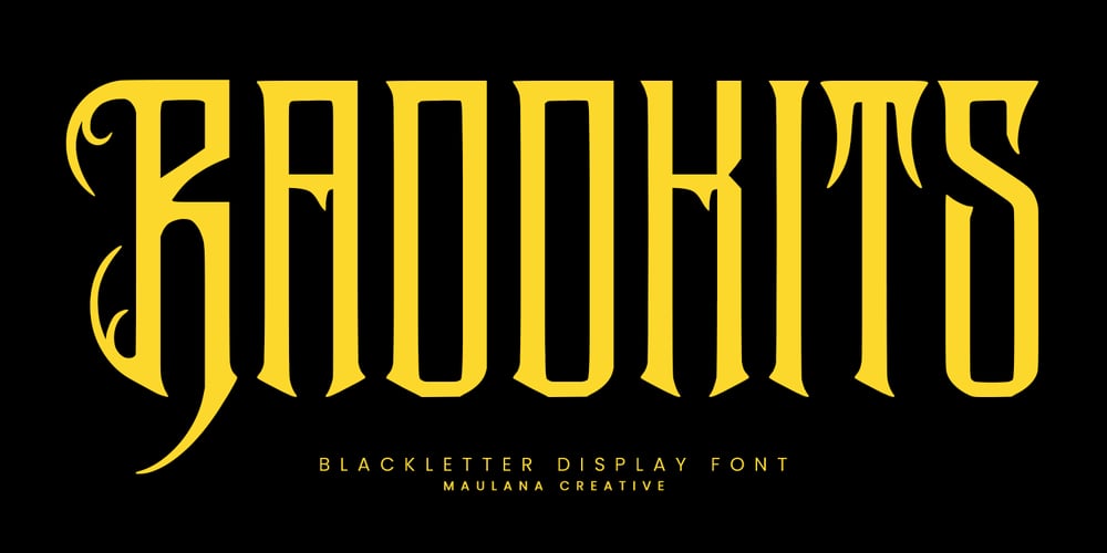 MC Raddkits font