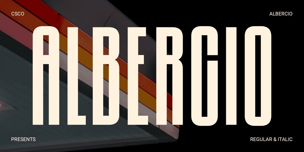 Albercio font