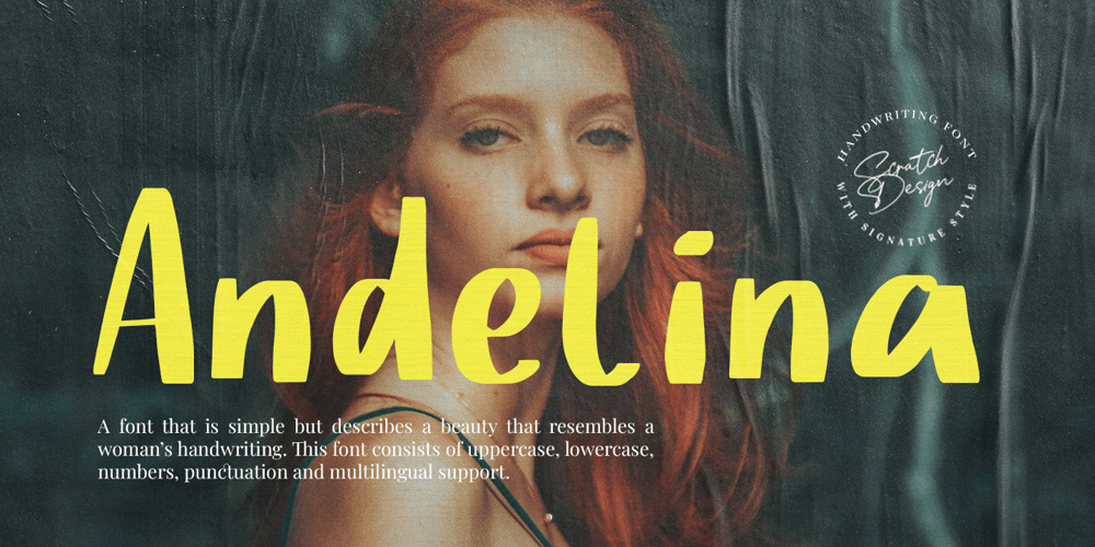 Andelina font