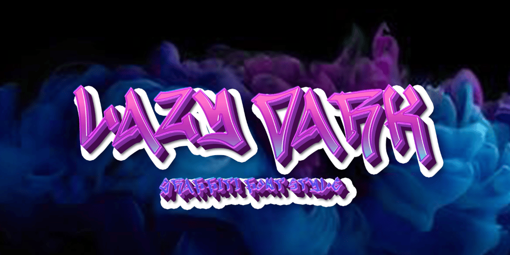 Lazy Dark font
