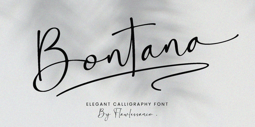 Bontana font