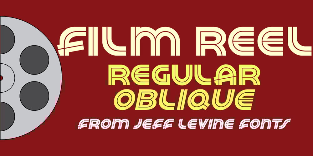 Film Reel JNL font