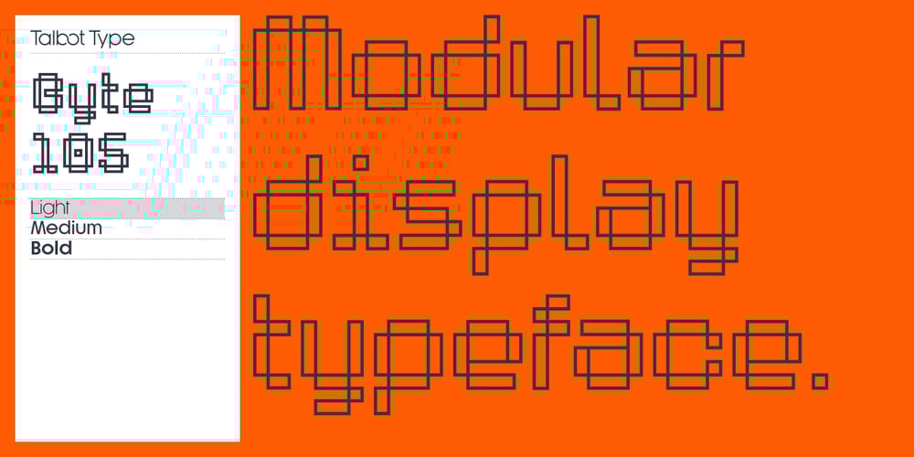 Byte 105 font