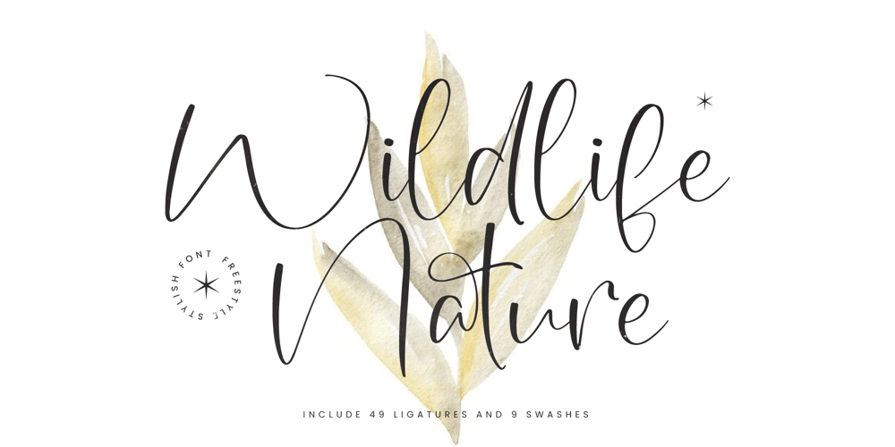 Wildlife Nature font