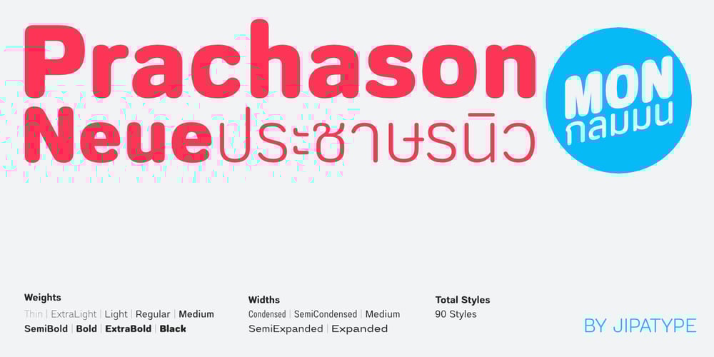 Prachason Neue Mon font