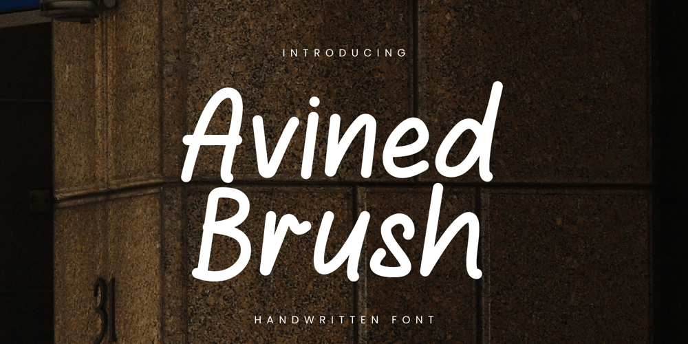 Avined Brush font