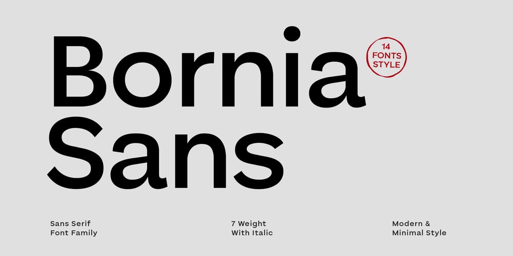 Bornia font