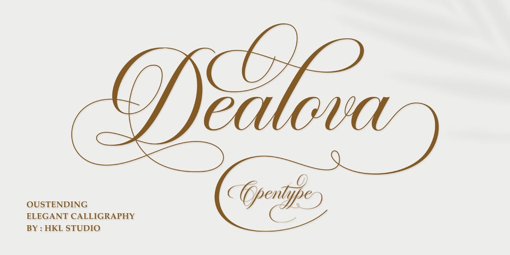 Dealova font