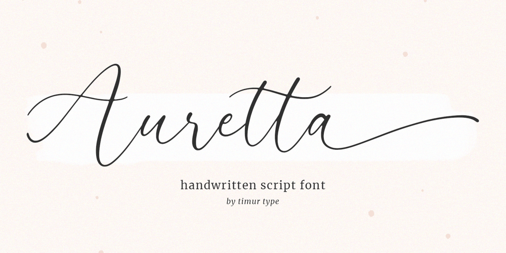 Auretta font