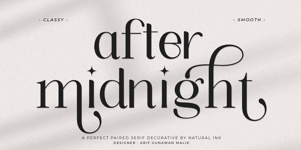 After Midnight font