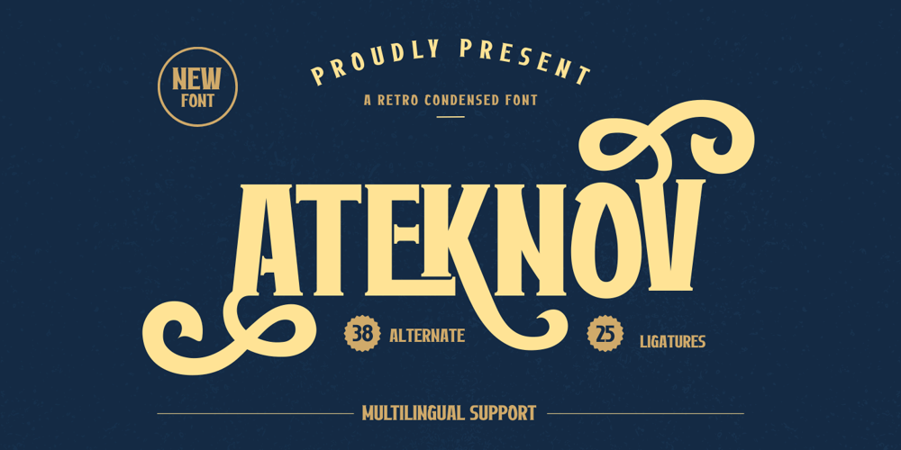 Ateknov font