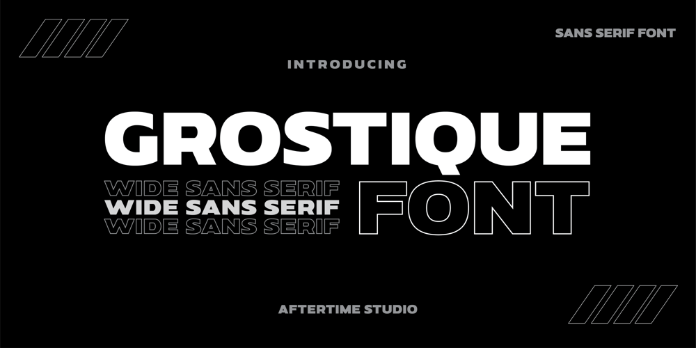 Grostique font