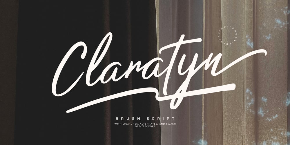 Claratyn font