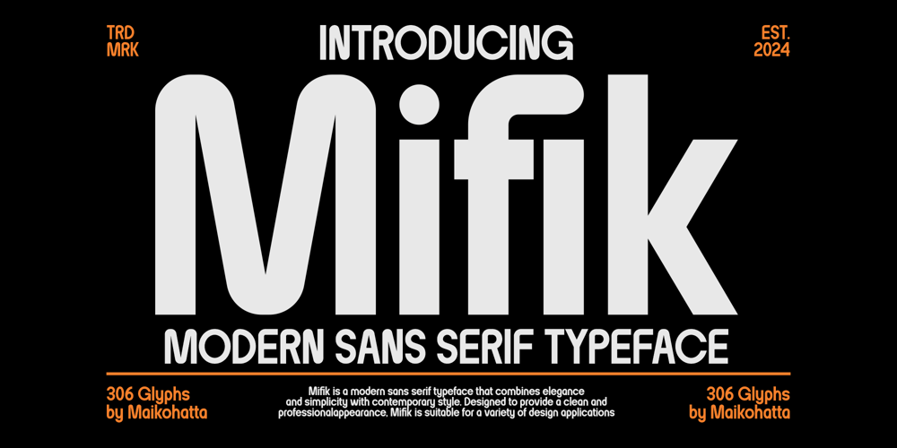 Mifik font