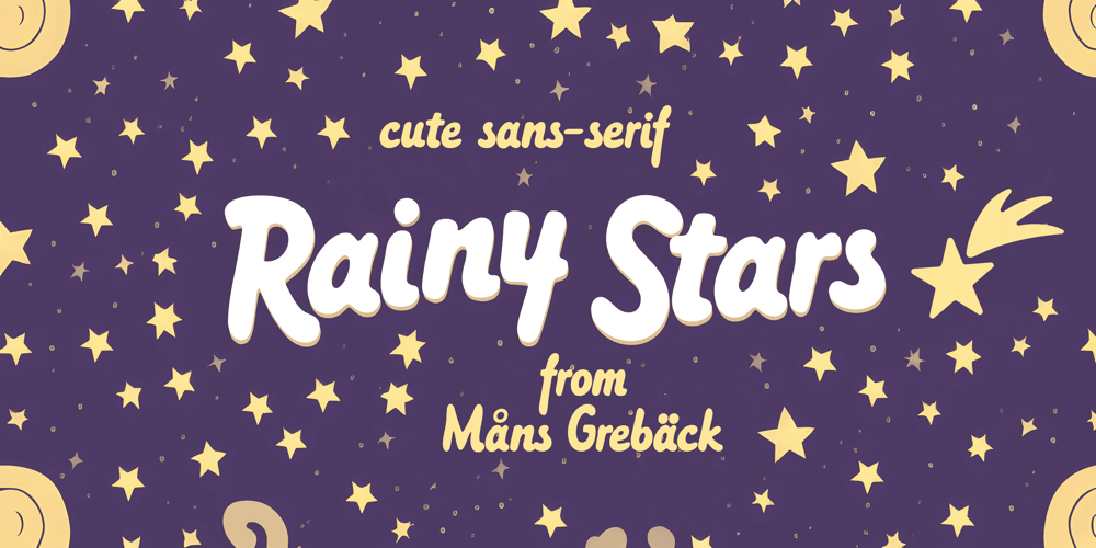Rainy Stars font