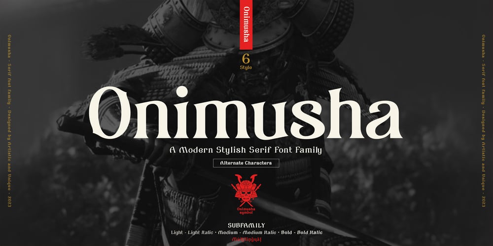 Onimusha font