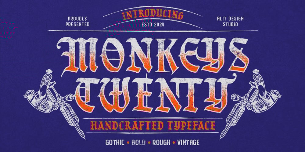 Monkeys Twenty font