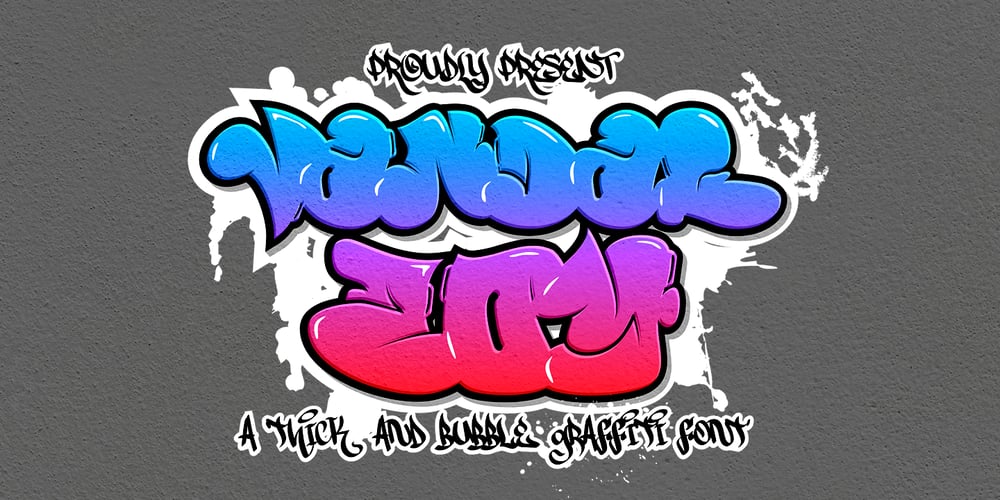 Vandal Zoy Graffiti font