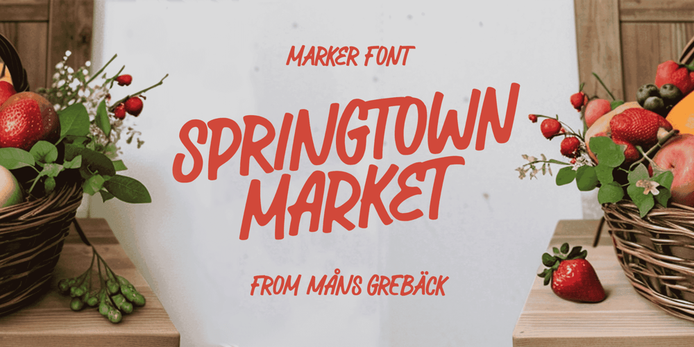Springtown Market font