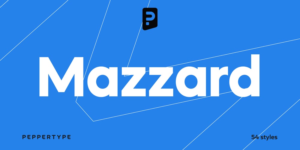 Mazzard font