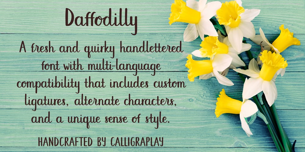 Daffodilly font