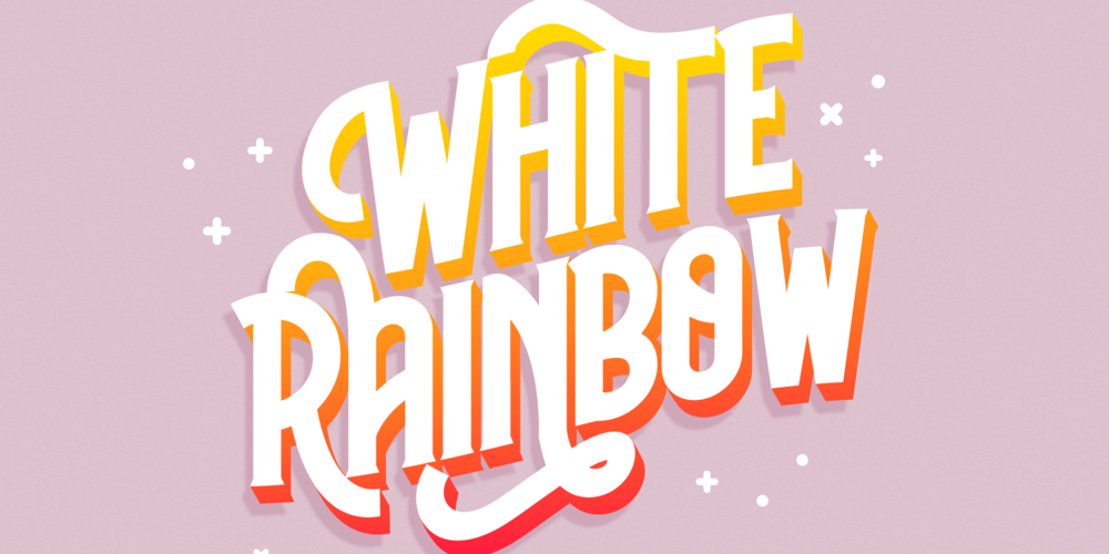 White Rainbow font