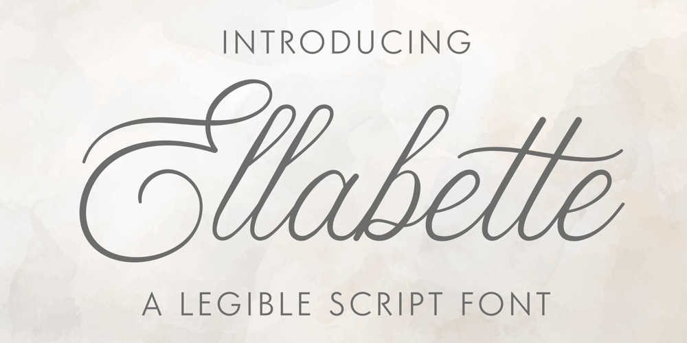 Ellabette font