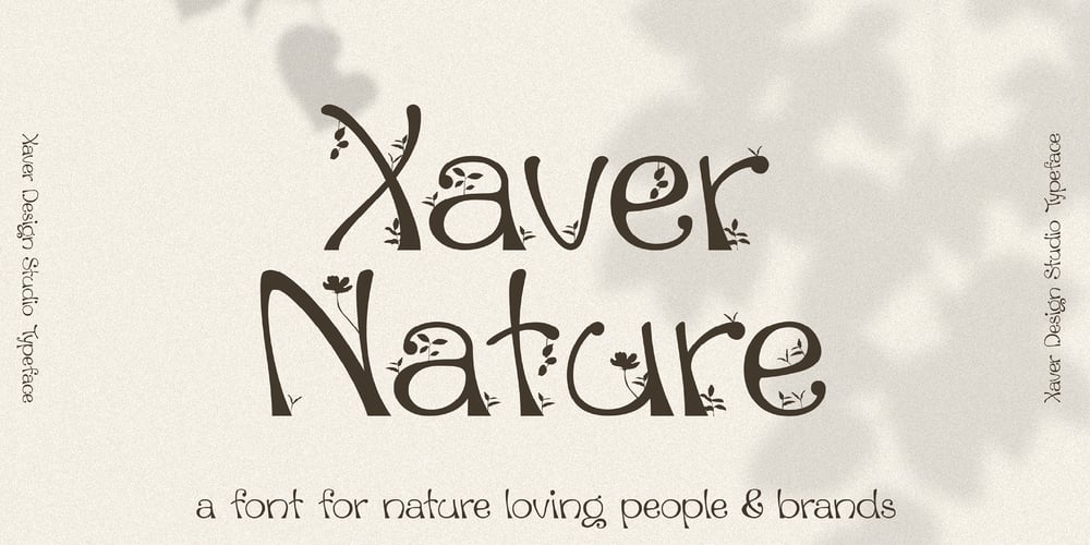 Xaver Nature font