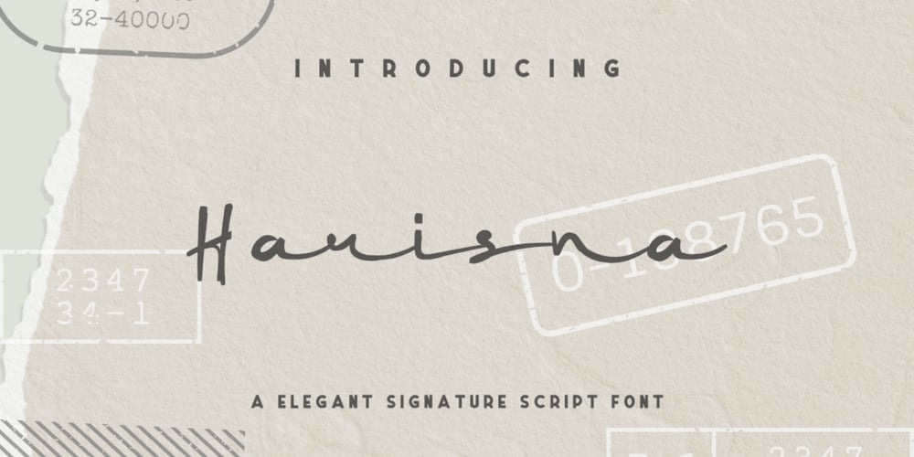 Harisna font