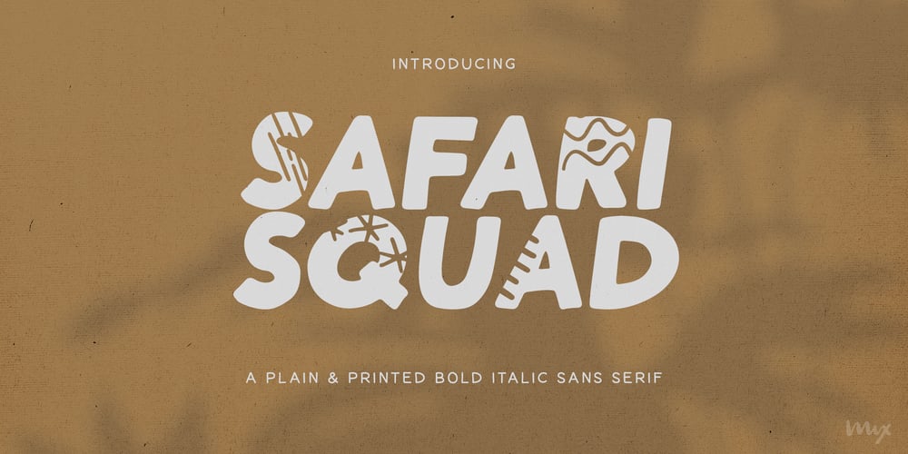 Safari Squad font