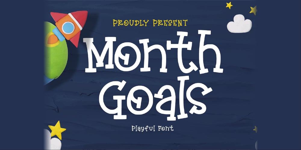 Monthly Goals font