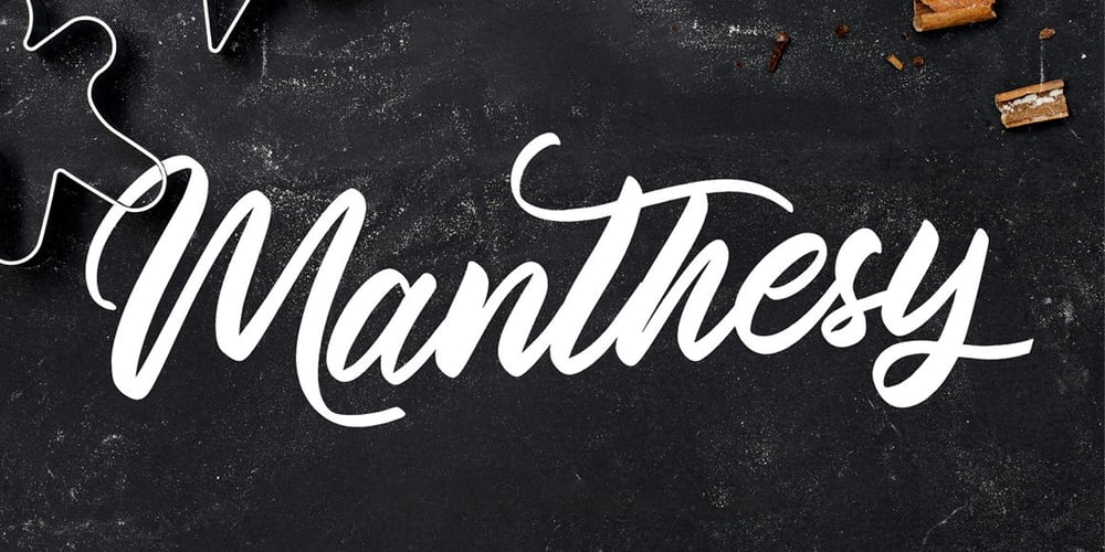Manthesy font