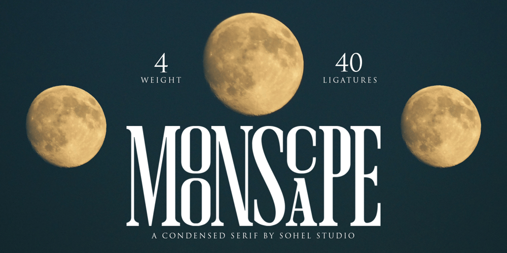 Moonscape font