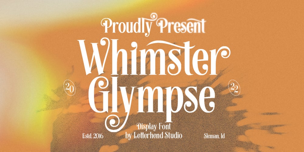 Whimster Glympse font
