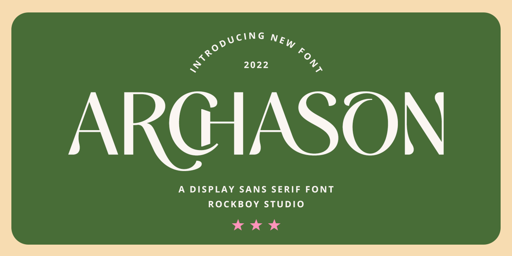 Archason font