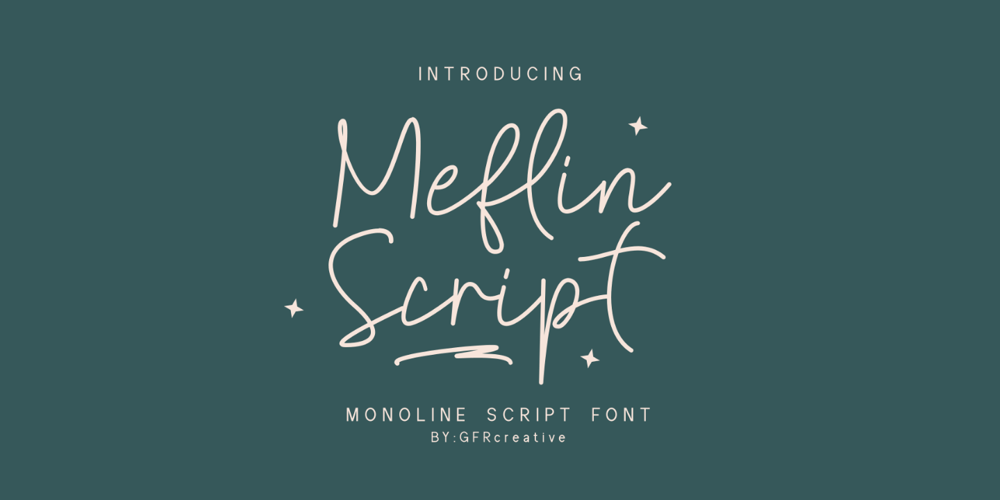 Meflin Script font