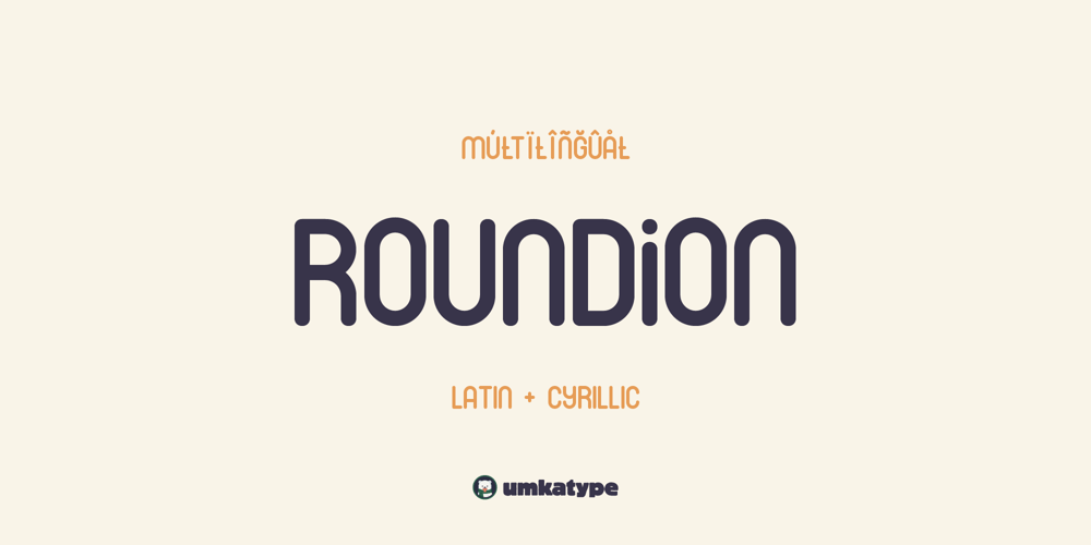 Roundion font