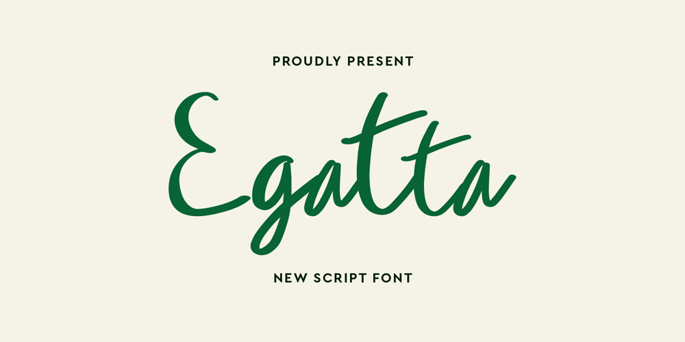 Egatta font
