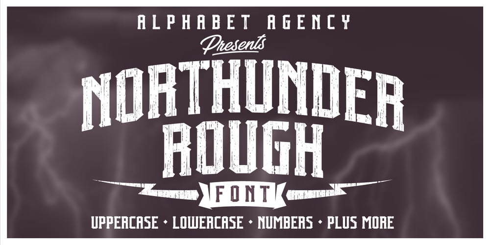 Northunder Rough font