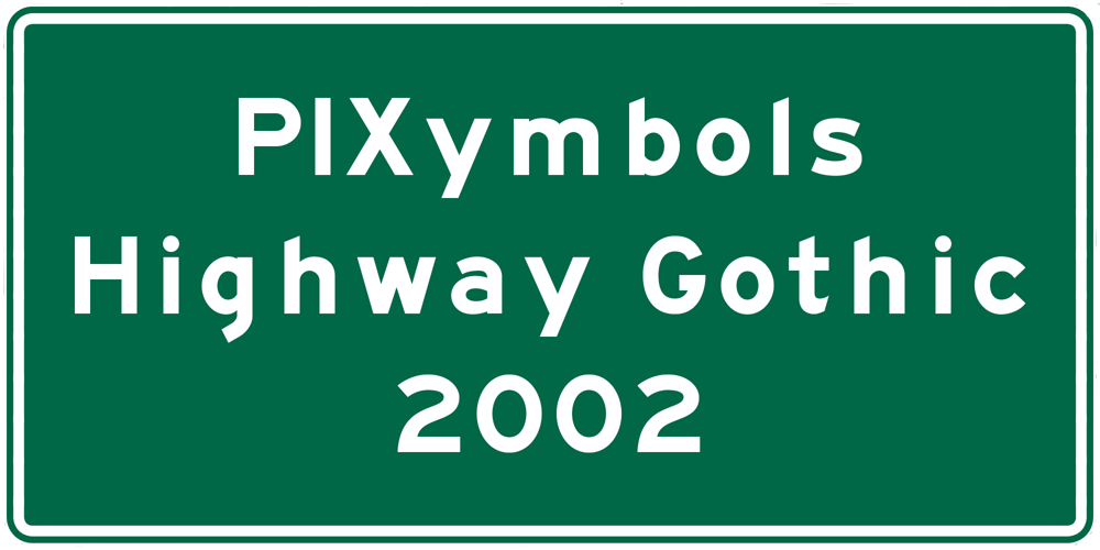 PIXymbols Hwy Gothic2002 font