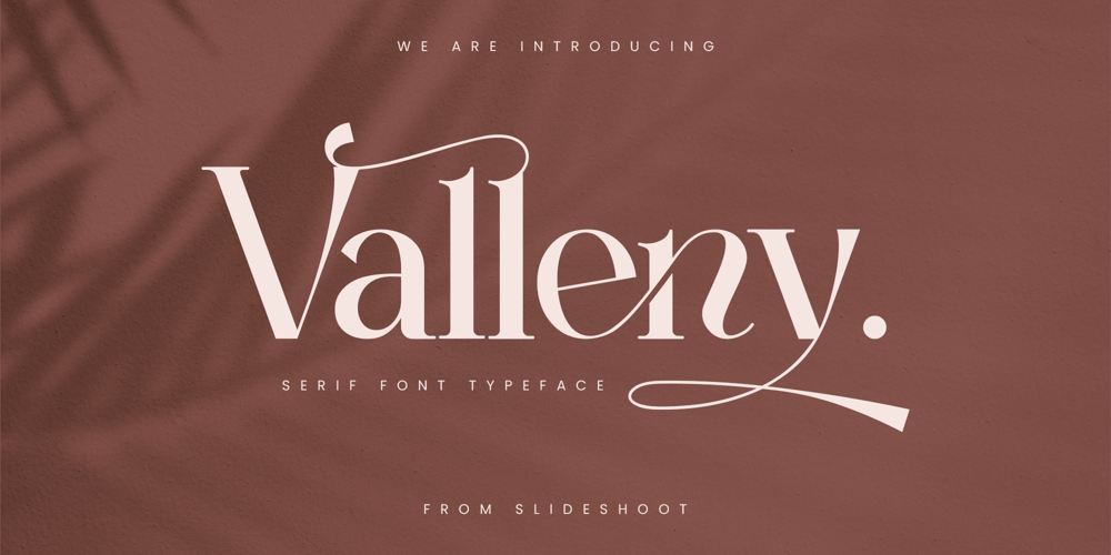 Valleny font