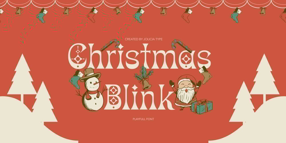 Christmas Blink font