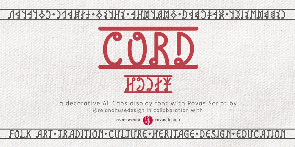 Cord font