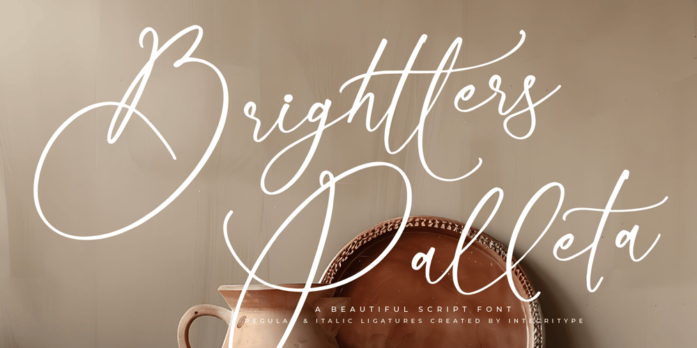 Brightters Palleta font
