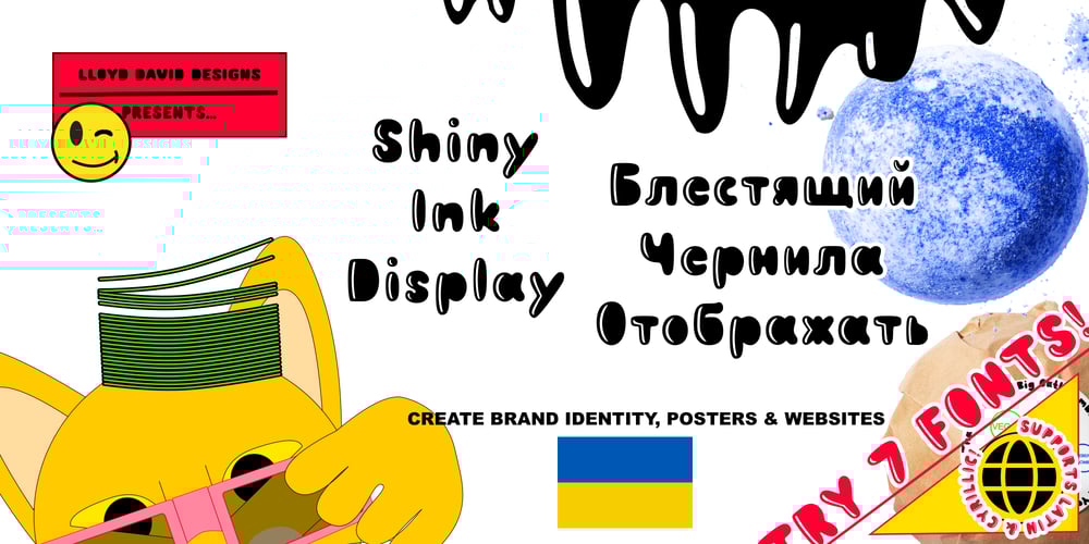 Shiny Ink Display font