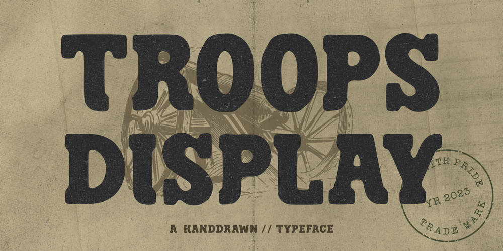 Troops Display font