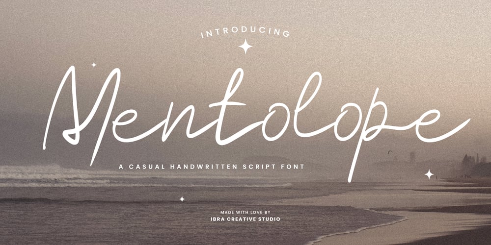 Mentolope font