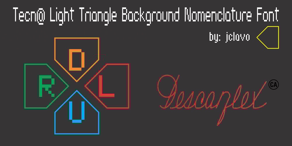 Tecna Light Up Triangle BNF V1.0 font